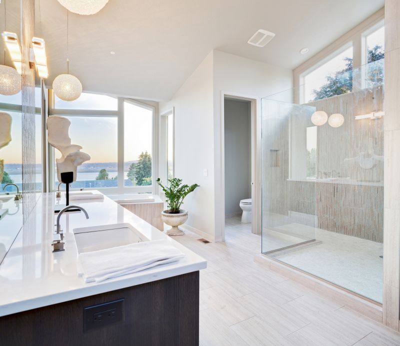 Wide Bathroom Interior