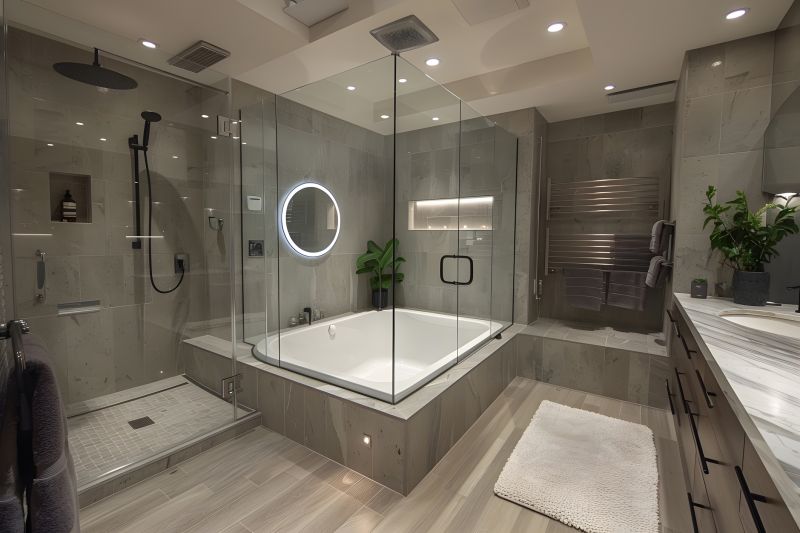 Elegant Shower and Tub Combo
